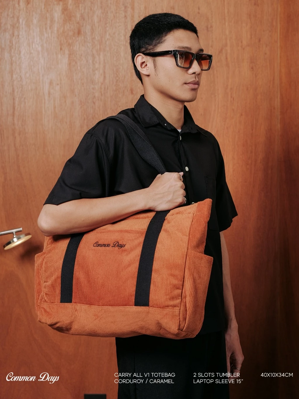 Common Days Carry All V1 Corduroy Tote Bag (2)