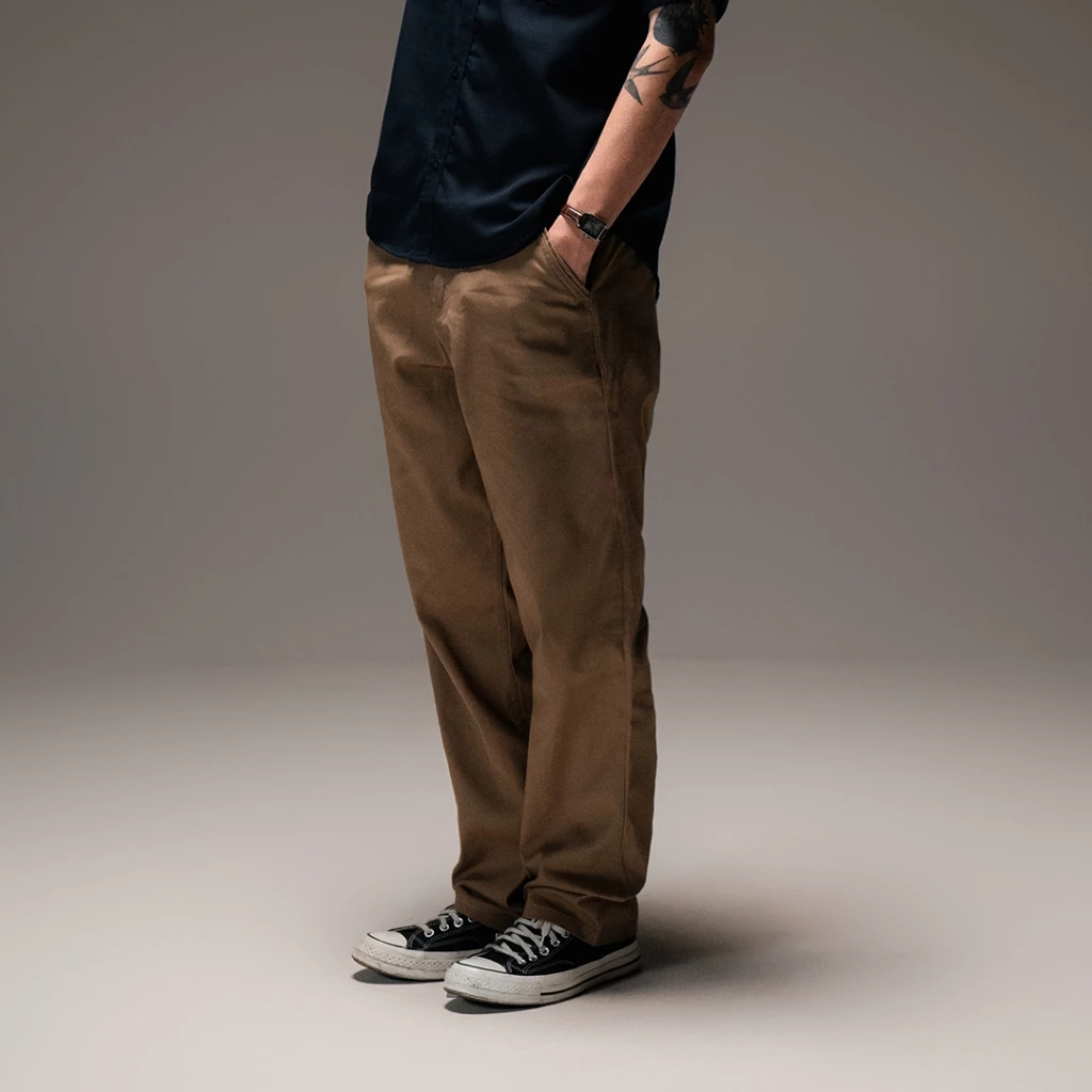 Mickout Wiggy Chino Pants Stretch Cotton Coffee (1)