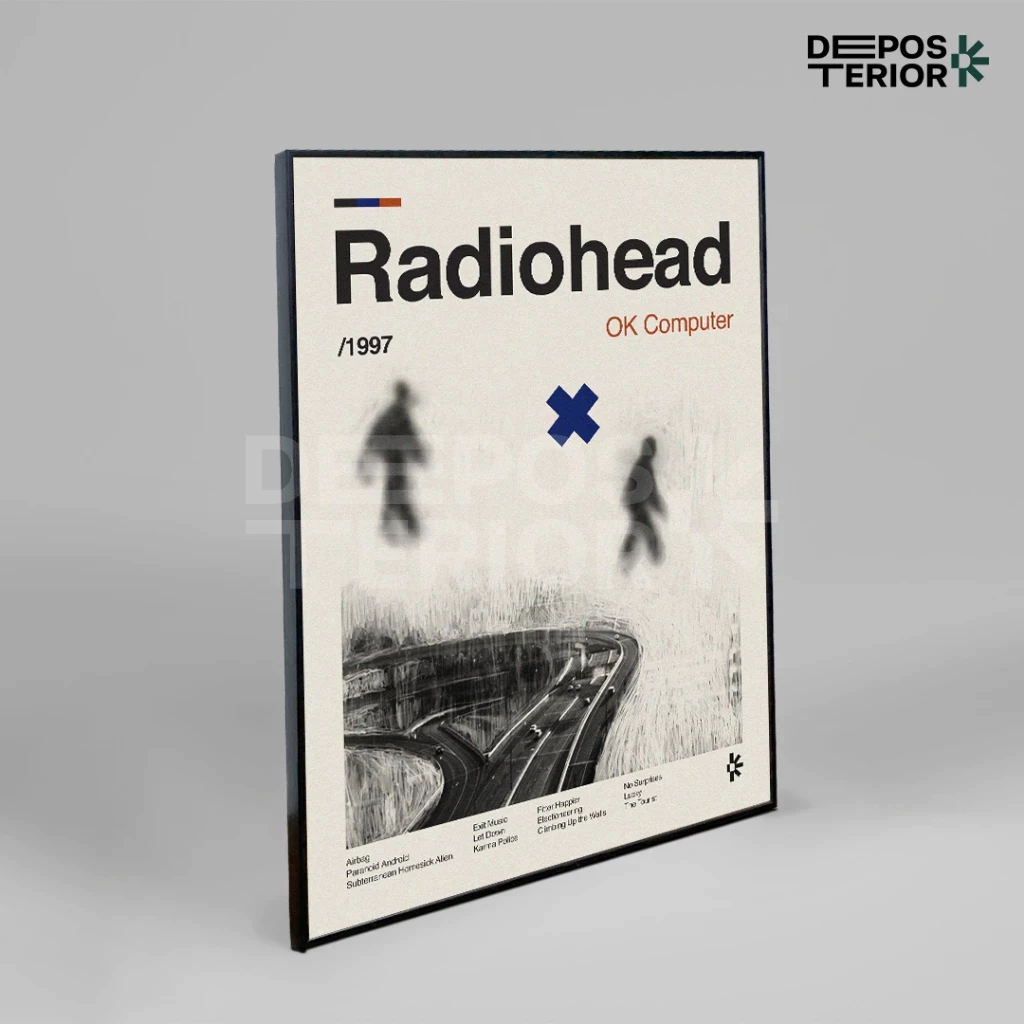 Poster Radiohead Ok Computer Cover Album Frameblock (1)