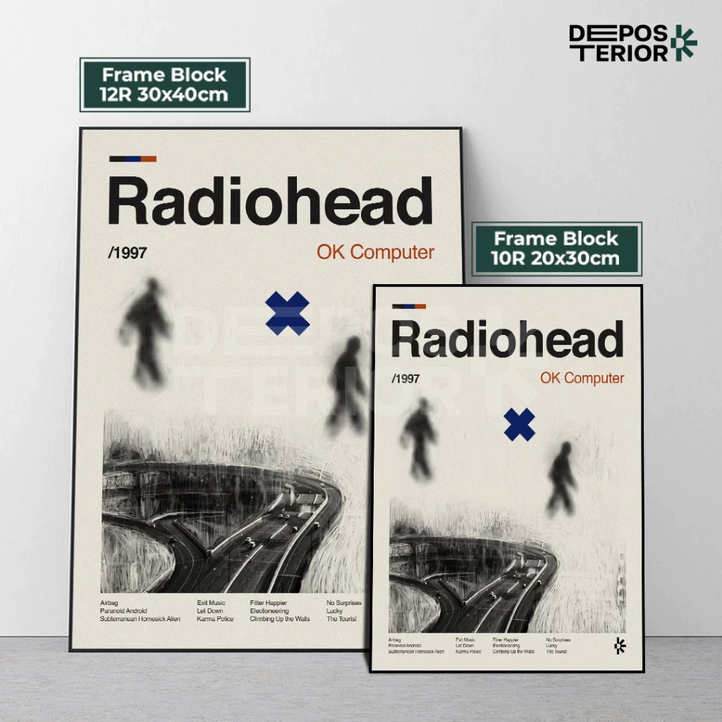 Poster Radiohead Ok Computer Cover Album Frameblock (2)