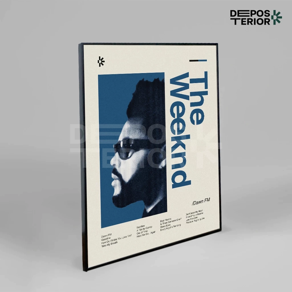 Poster The Weeknd Dawn Fm Cover Album Frameblock (1)