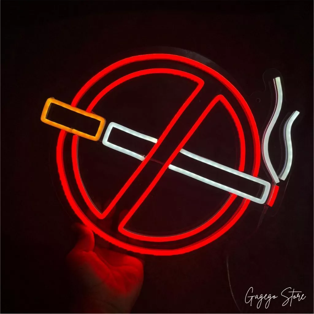 Lampu Neon Logo No Smoking (2)