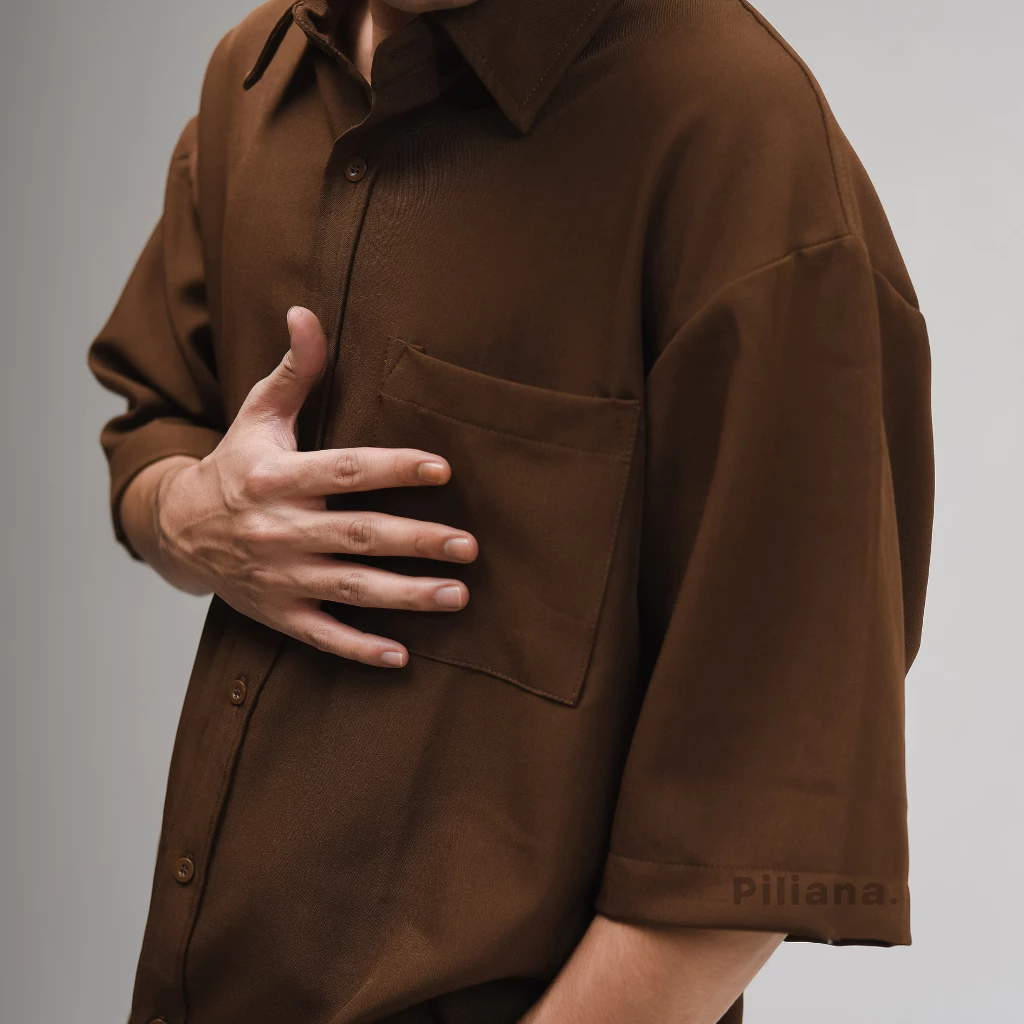 Piliana Kemeja Pria Lengan Pendek Oversize (4)