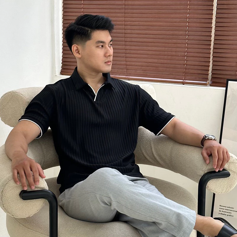 COZYCLUB Frank Polo Knit Shirt (1)