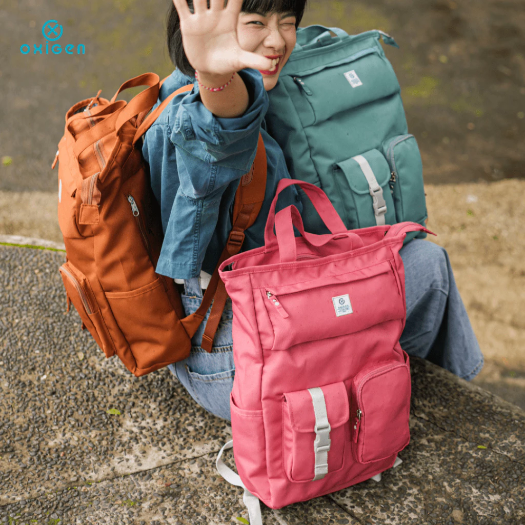 Oxigen Teona Polyester Backpack With Raincover (2)