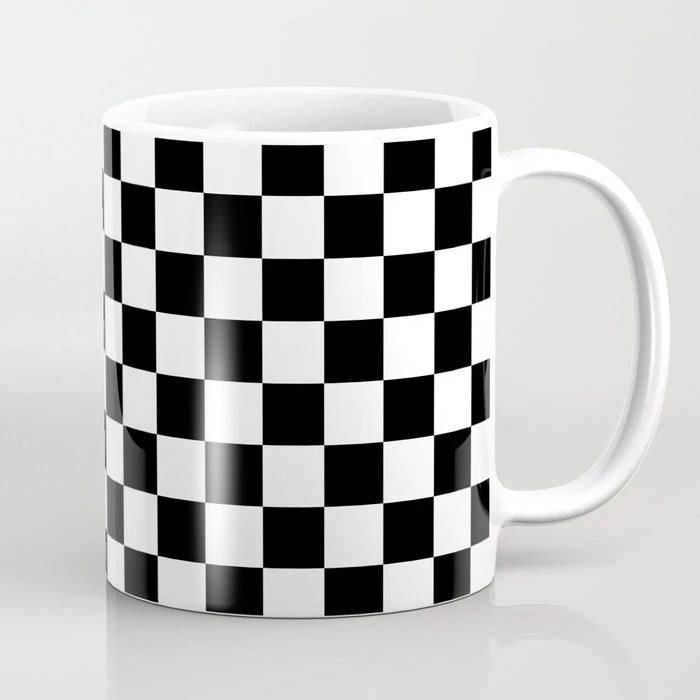 Mug Kopi Pola Chess Kotak (1)