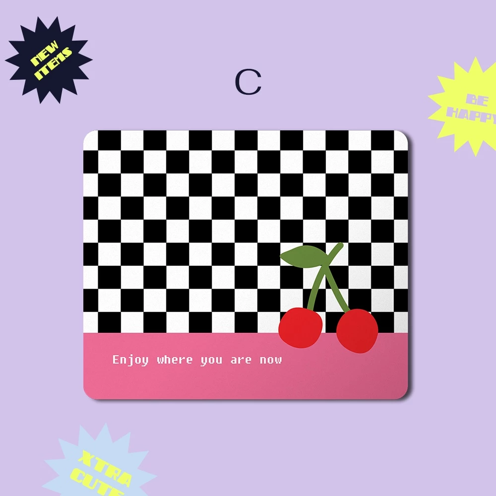 Mousepad Antislip Motif Cheeky Checkered (1)